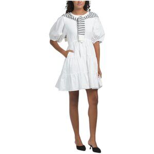 SOFIE THE LABEL Faux Over Shoulder Mini Sweater Dress